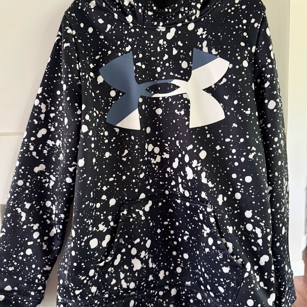 Under Armour Black and White Kids Hoodie